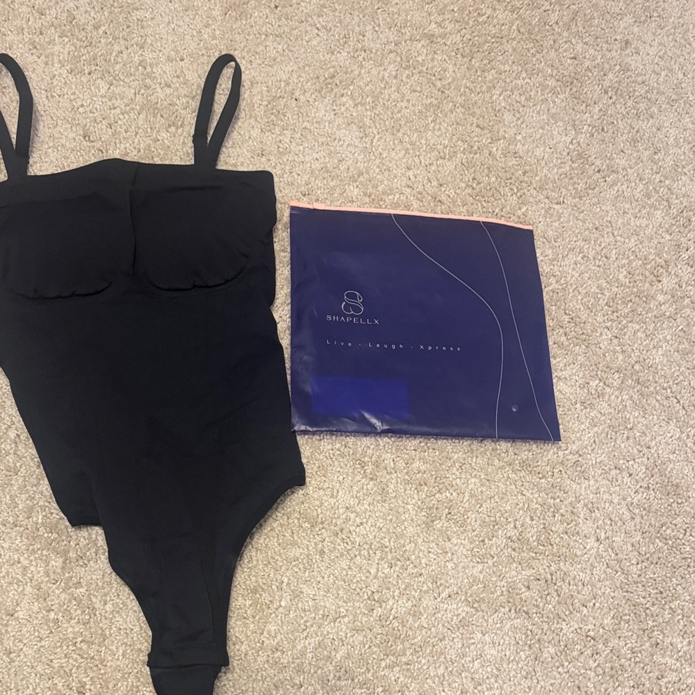 Shapellx Black Shapewear Bodysuit
